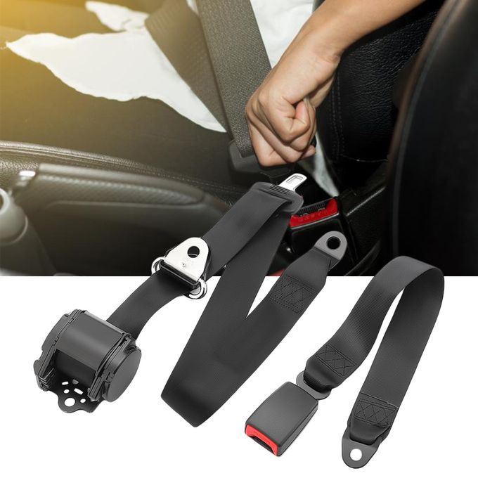 Seat Belt Protective Adjustable Polyester Quick-Black