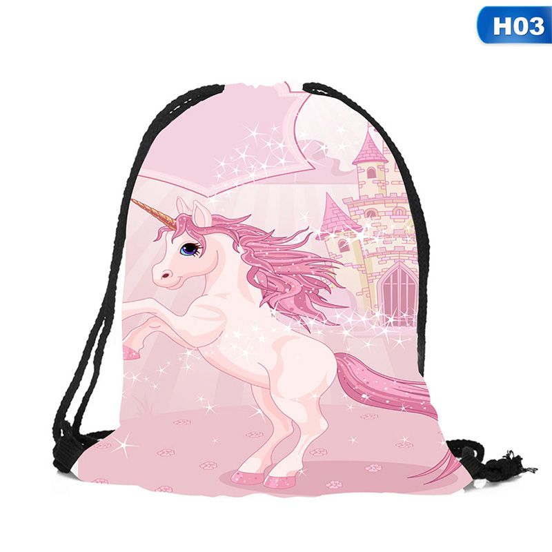 Cute Kid Baby Unicorn Pattern Sport Bags Swimming Bags Gym