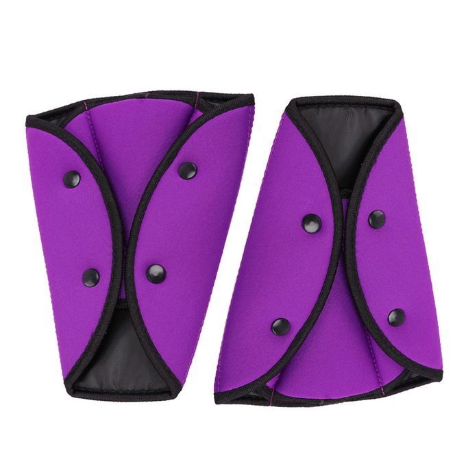 2Pcs Children Kids Triangle Car Seat Safety Belt-Purple