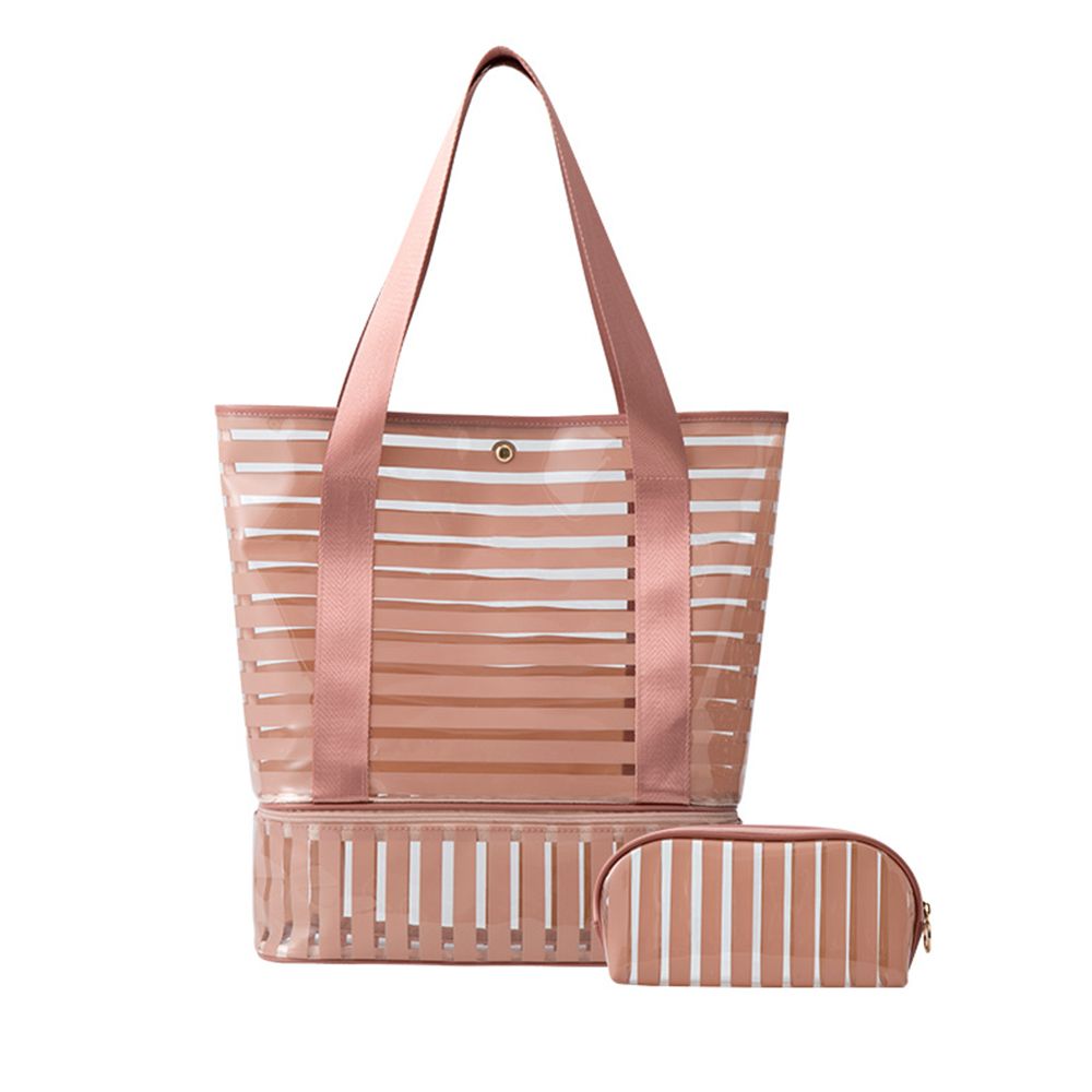 Pvc Transparent Swimming Bag Gym Clear Tote Handbags Beach