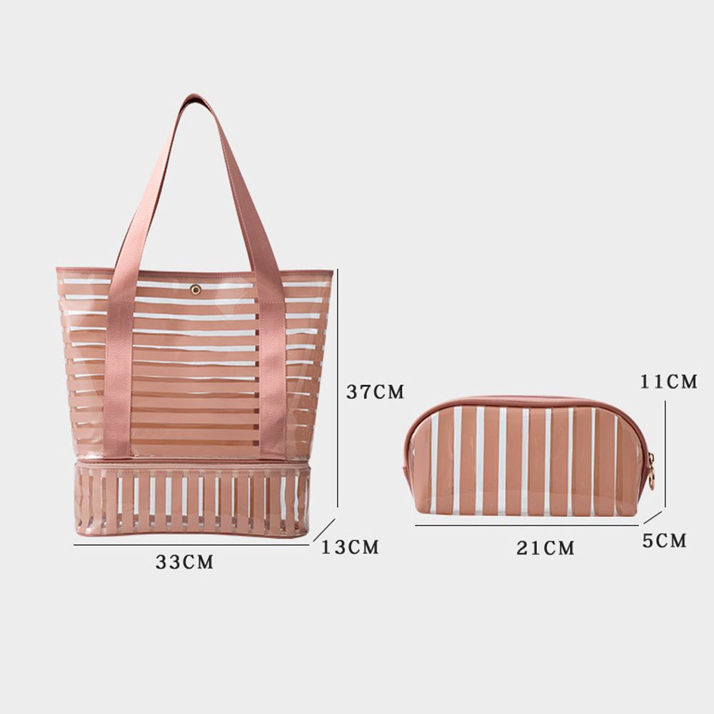 Pvc Transparent Swimming Bag Gym Clear Tote Handbags Beach