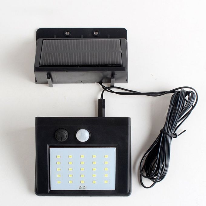 30 LED Solar Light Human Body Induction Wall Motion Sensor Street Lamp Black