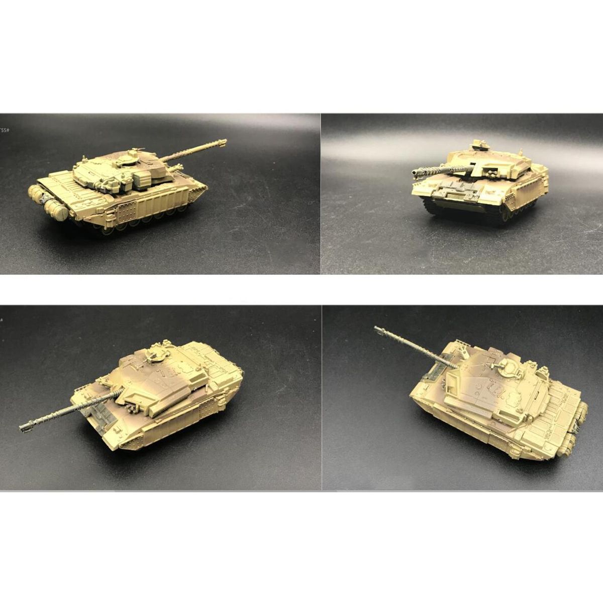 8 Pieces 1/72 Tank Model DIY Assemble Tank Toy For Girls