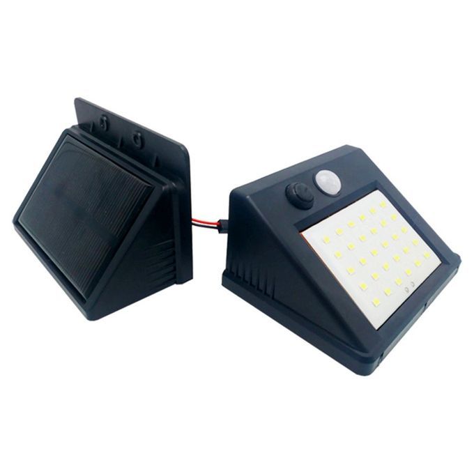 30   Solar Light Human Body Induction Wall Light Motion Sensor Street  -black