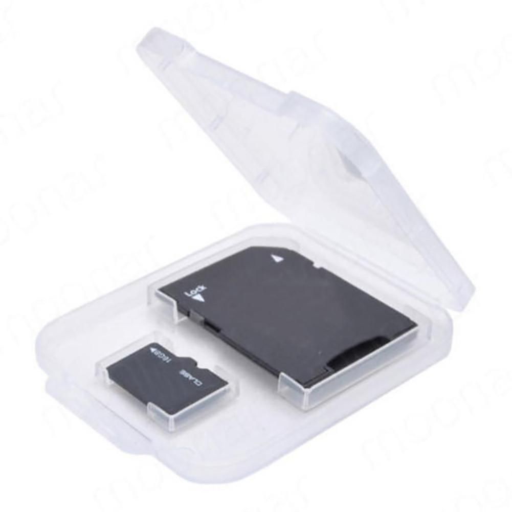 5 Pcs Clear Plastic Memory Card Case SD TF Card Storage Box-