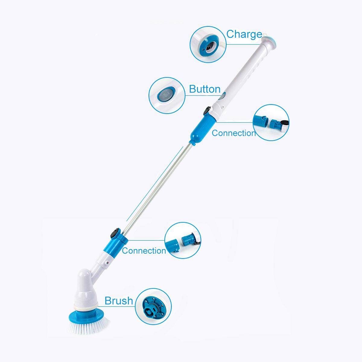 Hurricane Brush Mop Scrubber Bathtub Tiles Rechargeable Home Handheld Floor Cleaner Brush Cordless