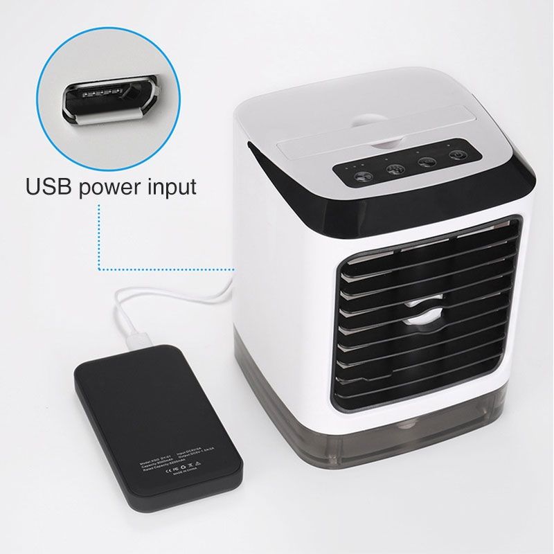 Mini Desktop Cooling Fan Humidifier Air Conditioning