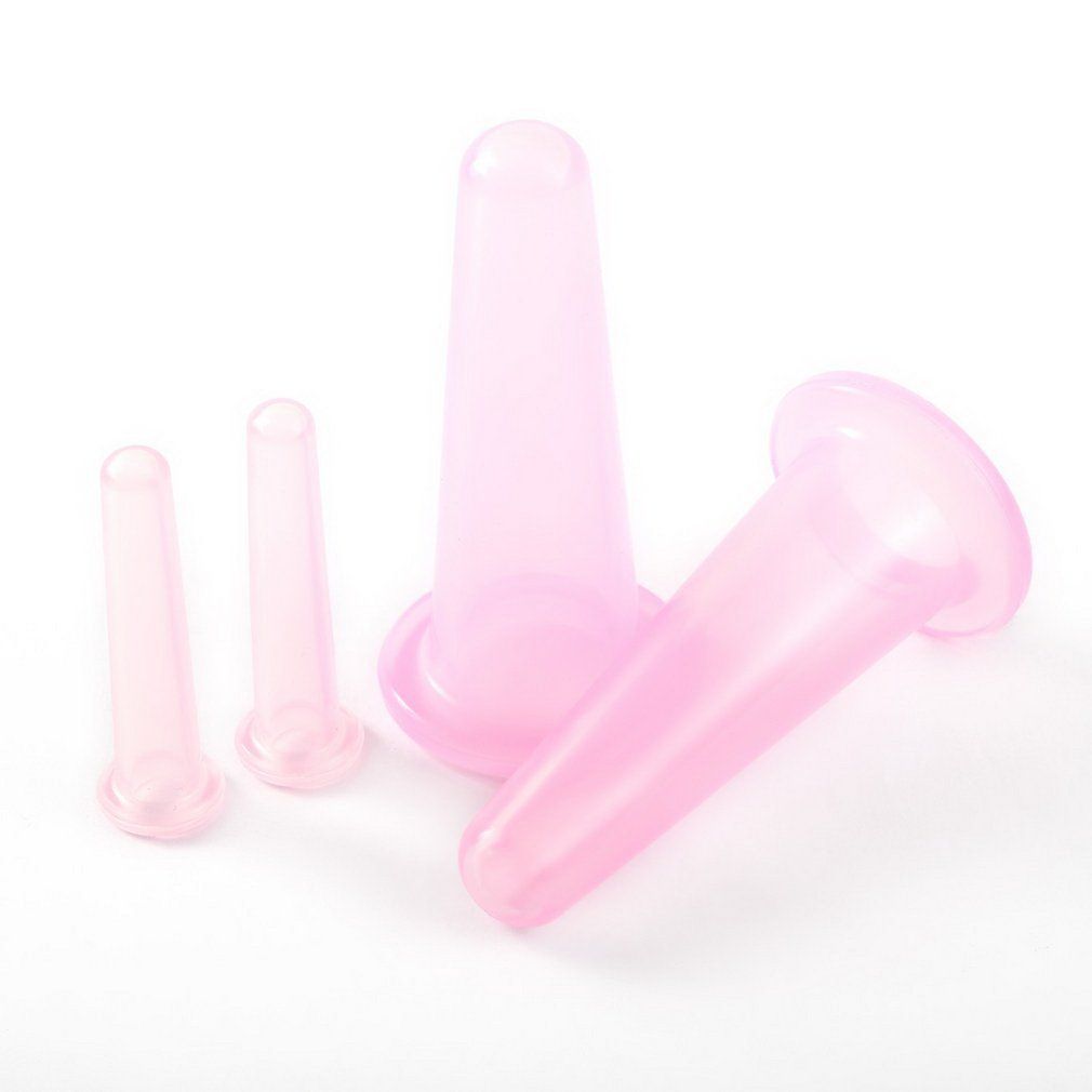 Foot Neck 4PCS/Set Cans Massager Anti-cellulite Eyes For Vacuum Suction Cup Set Body Cupping Back Massage Silicone
