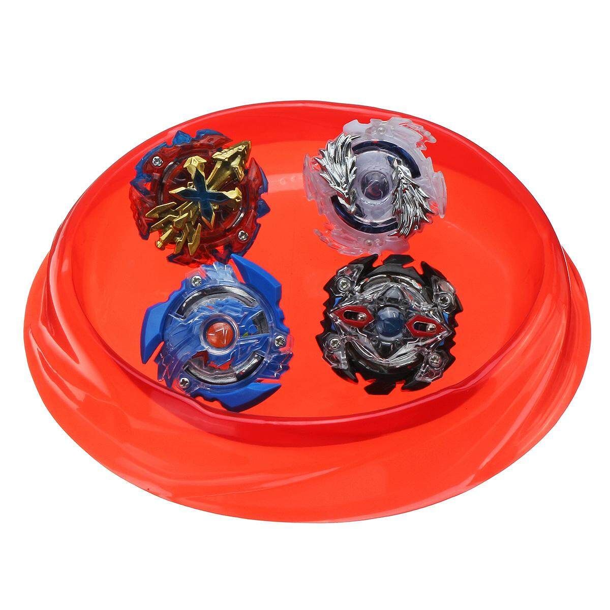 DIY Gyro With Competitive Battle Wheel Toy Handle Launch Combination Red