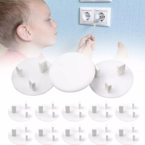 10pcs Of 13A Socket Cover Cap For Child Safety