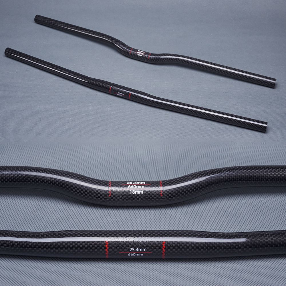 Glossy 3k Carbon Fibre Cycling Bars One Shaped Handlebar