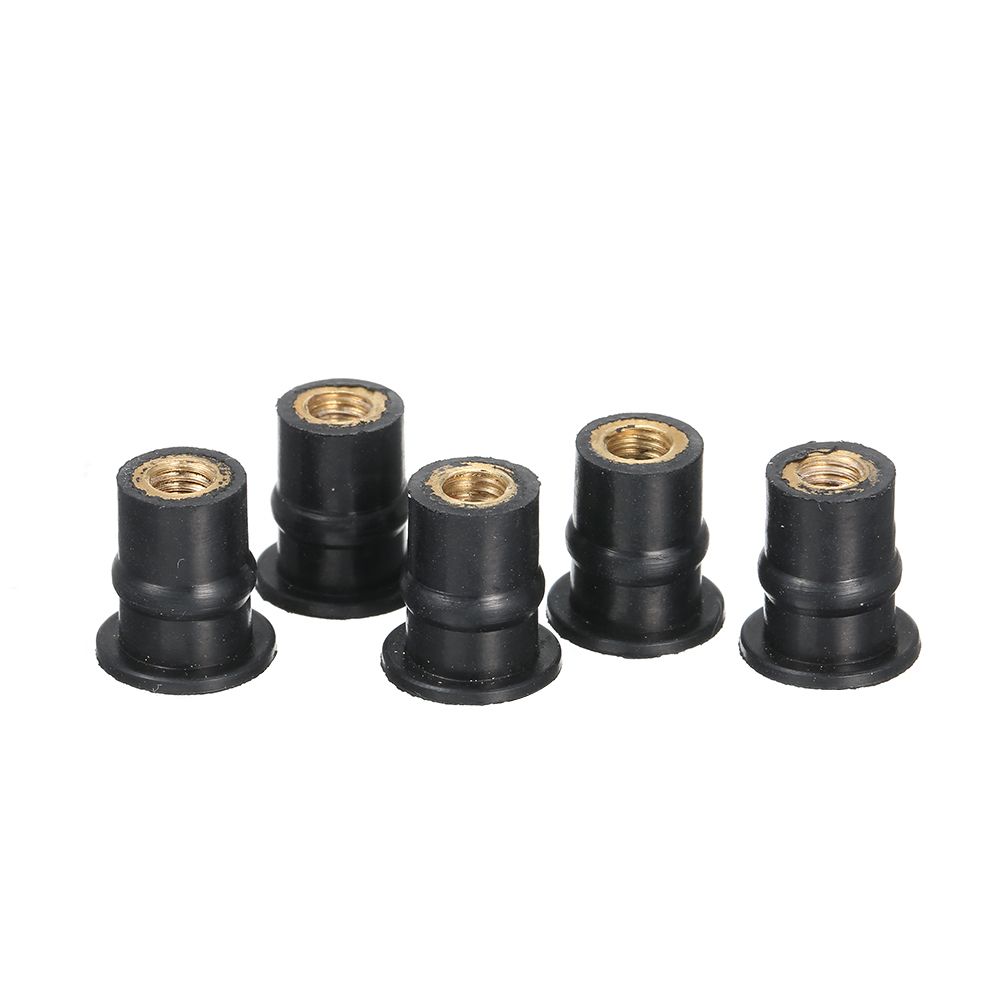 M5 Rubber Well Nuts 5MM Metric Motorcycle Windshield Shaft