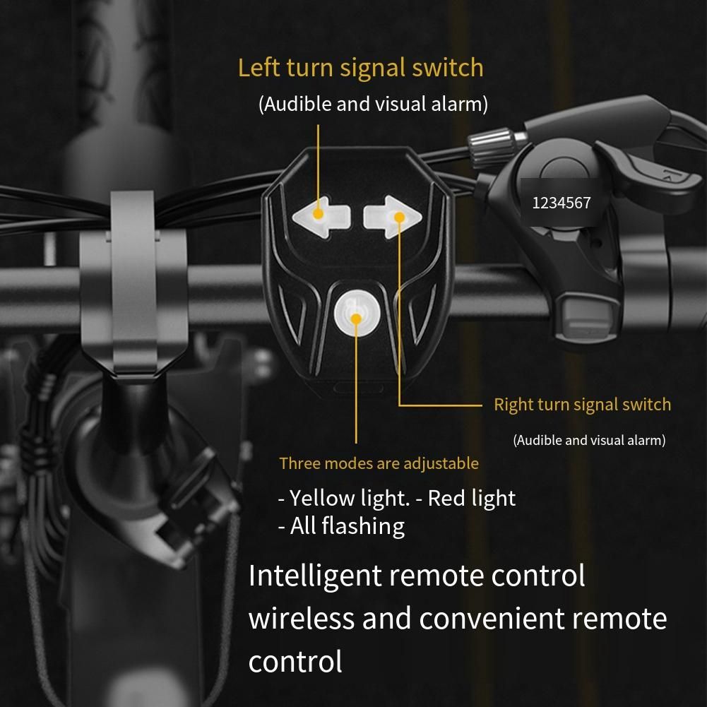 New Smart Bike Light Set USB Rechargeable Bicycle Turn Lamp