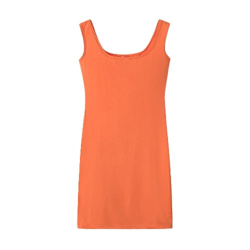 Ladies Sleeveless Bodycon - Orange