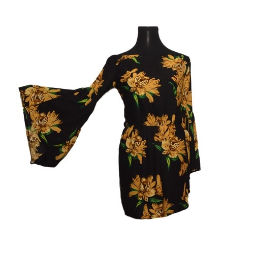 Ladies Flowery Casual Tunic Dress