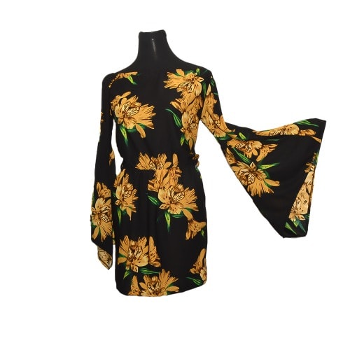 Ladies Flowery Casual Tunic Dress