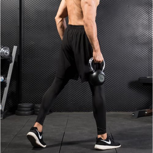 Men's Undetachable Sport Leggings + Short