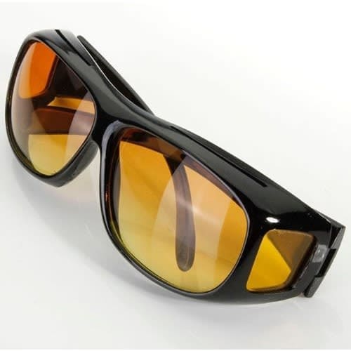 Hd Vision Day & Night Wrap Around Glasses - Set Of 2