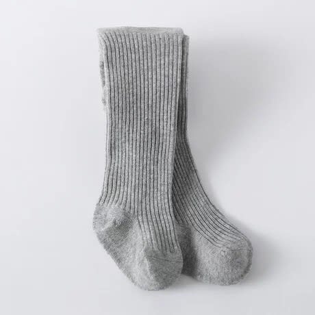 Baby Girl Pop Socks- Grey