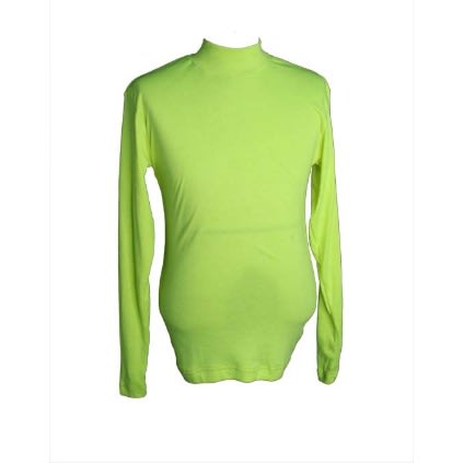 Mauton Plain Long Sleeve Turtle Neck For Women - Green
