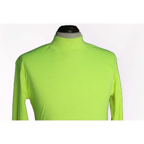 Mauton Plain Long Sleeve Turtle Neck For Women - Green