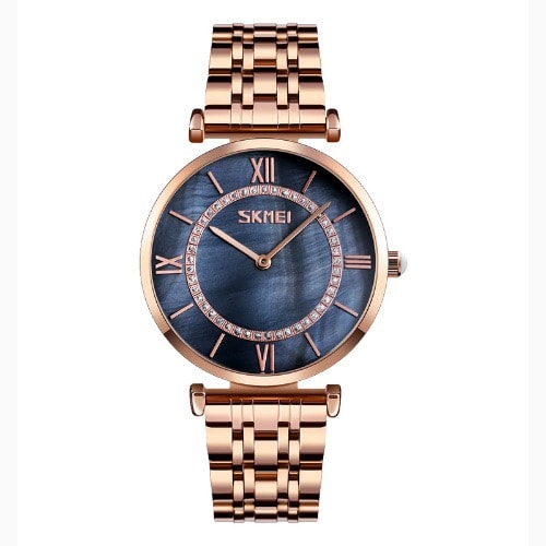Second Less Analogue Wrist Watch - Gold