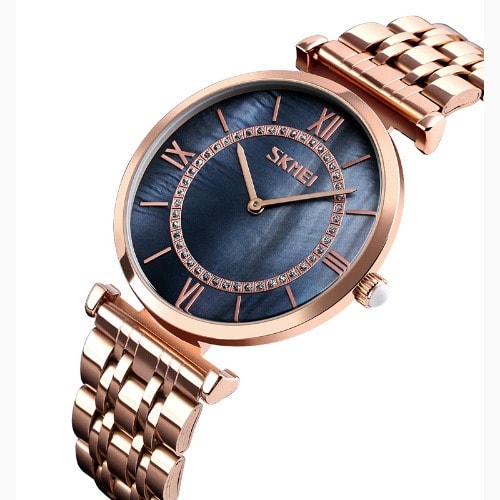 Second Less Analogue Wrist Watch - Gold