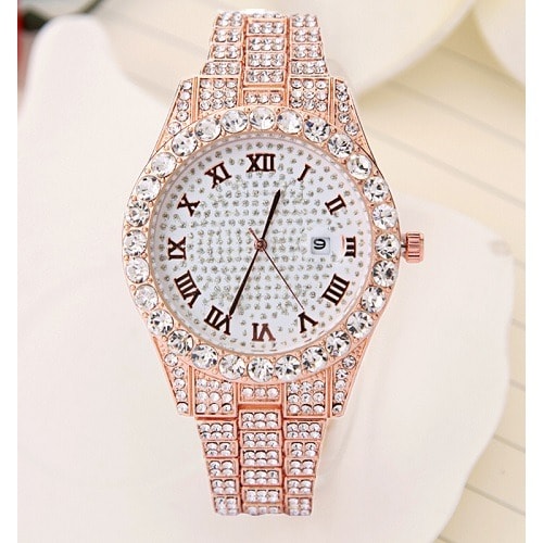 Rhinestone Unisex Wrist Watch