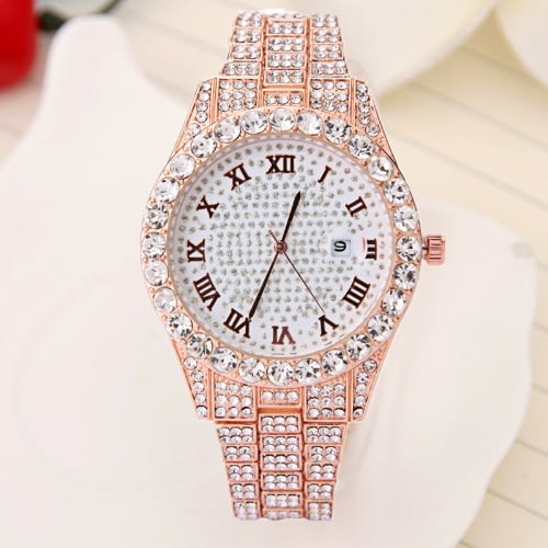 Rhinestone Unisex Wrist Watch