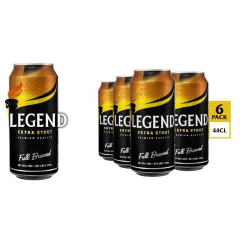 Legend Extra Stout Can Beer - 44cl X 6