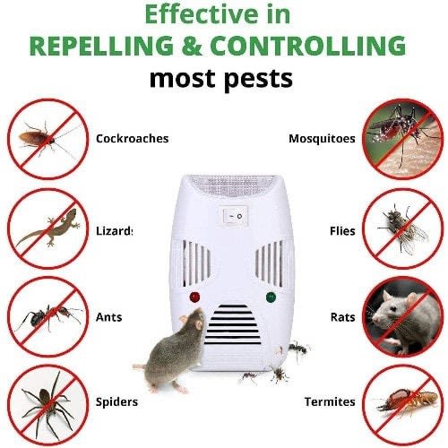 Electromagnetic Pest Repelling Aid Ultrasonic Riooex Ouad