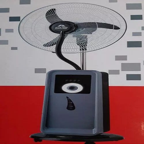 Rechargeable Mist Fan + Remote + Solar Charge Port & Wheels - 18"