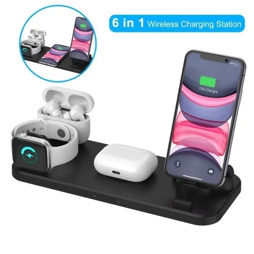 Wireless Charging Station -  6 In 1