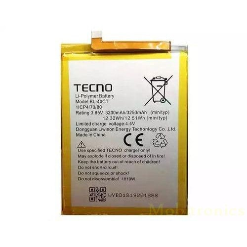 Replacement Battery For Tecno Bl - 20jt F1 - F2