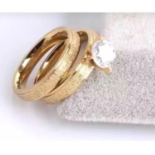 Wedding Ring - Pair For Couple - Gold