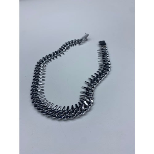 Iced Men's Tennis Necklace - Silver