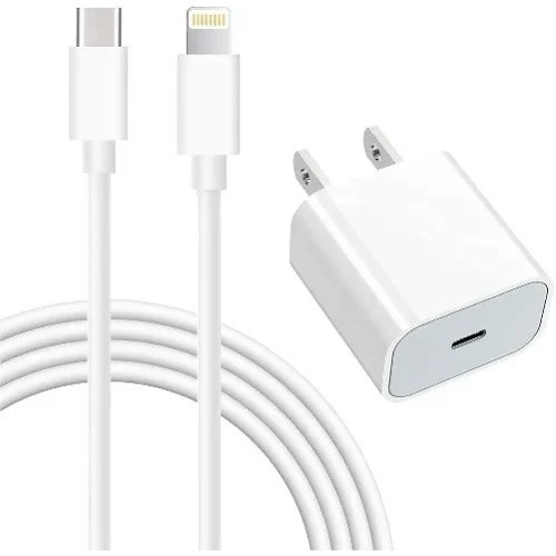 Iphone 12 Charger - 20w Usb C Power Adapter With Type C To Lightning Cable