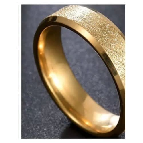 Gold Titanium Steel Ring