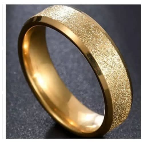 Gold Titanium Steel Ring