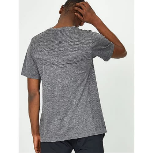Workout Mesh Seamless Sports T-shirt - Grey