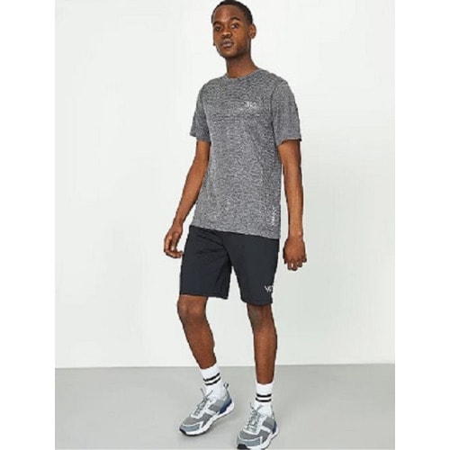 Workout Mesh Seamless Sports T-shirt - Grey