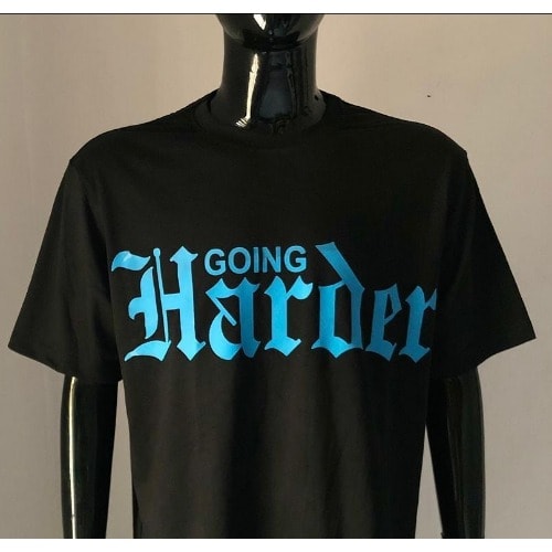 Going Harder Dili Crew Neck T-Shirt -Black