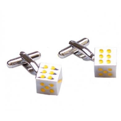 Flexmart Silver Dice Cufflinks
