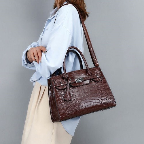 3 In 1 Fashion Trendy Handbag - Brown