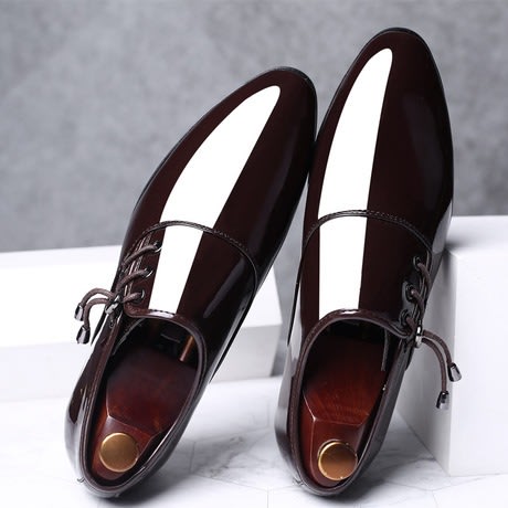Fancy & Executive Side Lace Men's Shoe - Brown