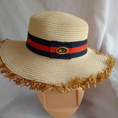 Unisex Niger-delta Fedora Hat With Straw Edges - Beige