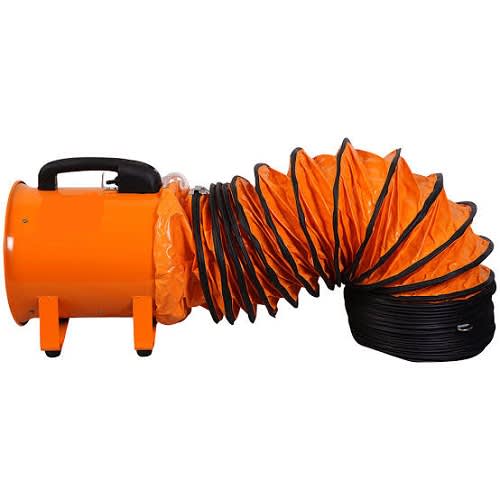 12 Inches Ventilation Axial Fan With 5.5 Meter Air Duct Hose