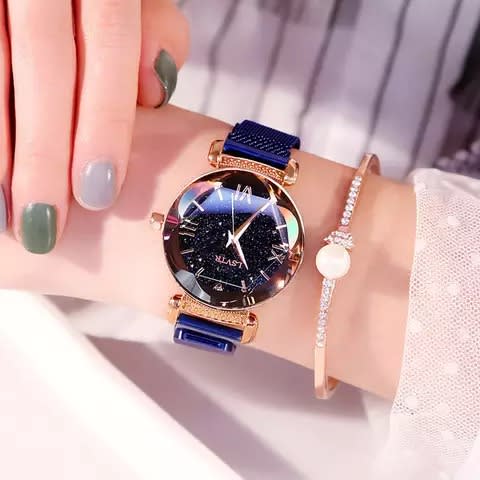Magnetic Wrist Watch Blue