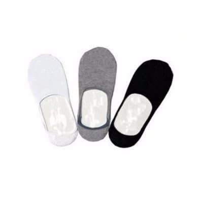 Men's Invisible Socks - Pack of 3 - Multicolour