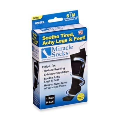 Anti Fatigue Compression Miracle Socks - White
